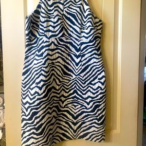 Michael Kors dress, black and white zebra pattern dinner dress. Never been worn.